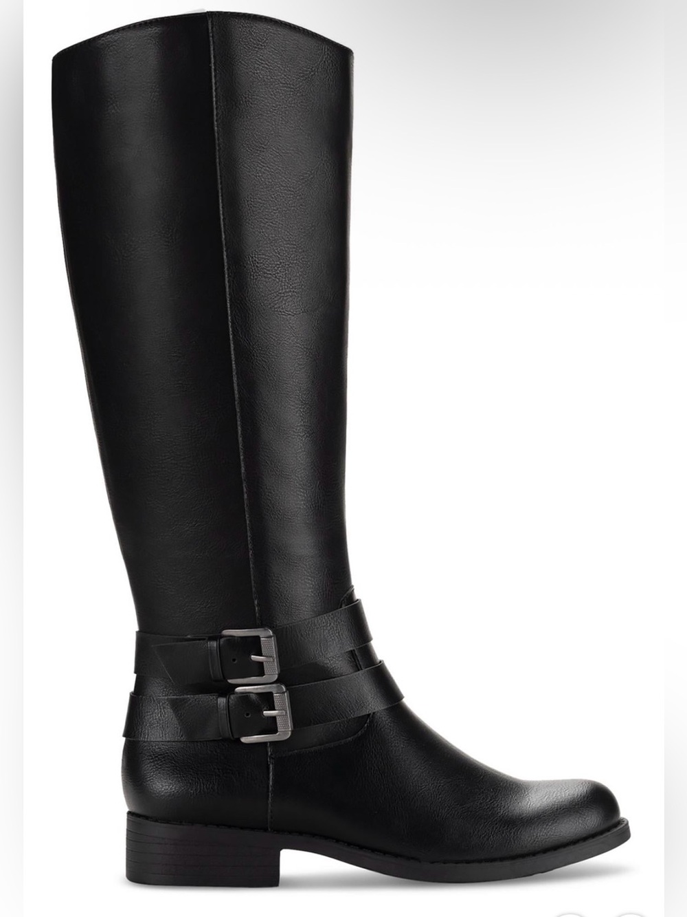 Style Co Women's Maliaa Buckled Riding Boots Black Size 5M